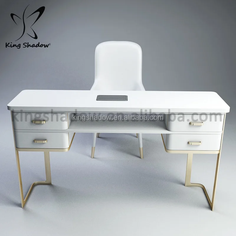 

King shadow nail tables manicure table vacuum and nail salon furniture