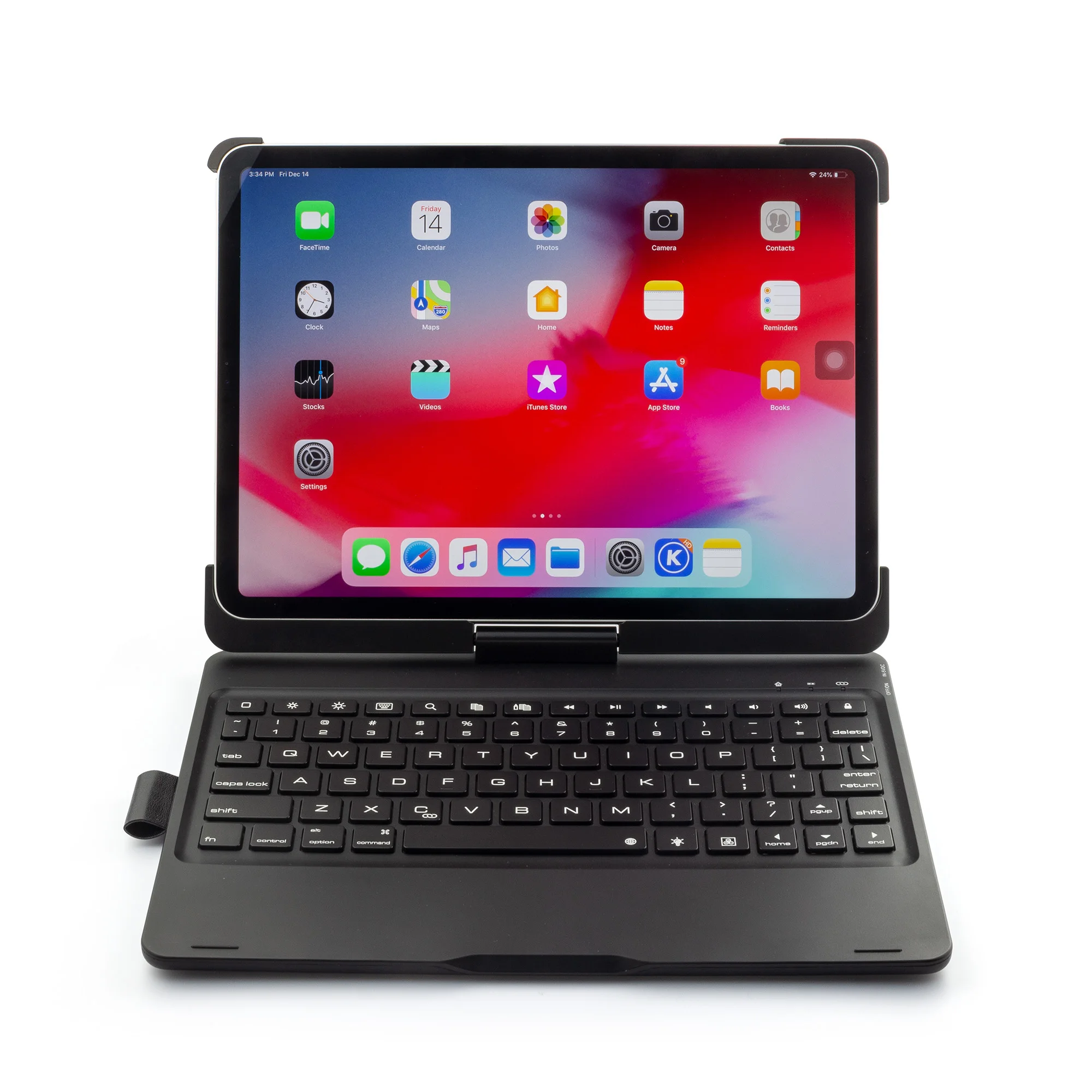 

Wireless 360 degree rotate clamshell bluetooth keyboard for tablet Ipad pro 11