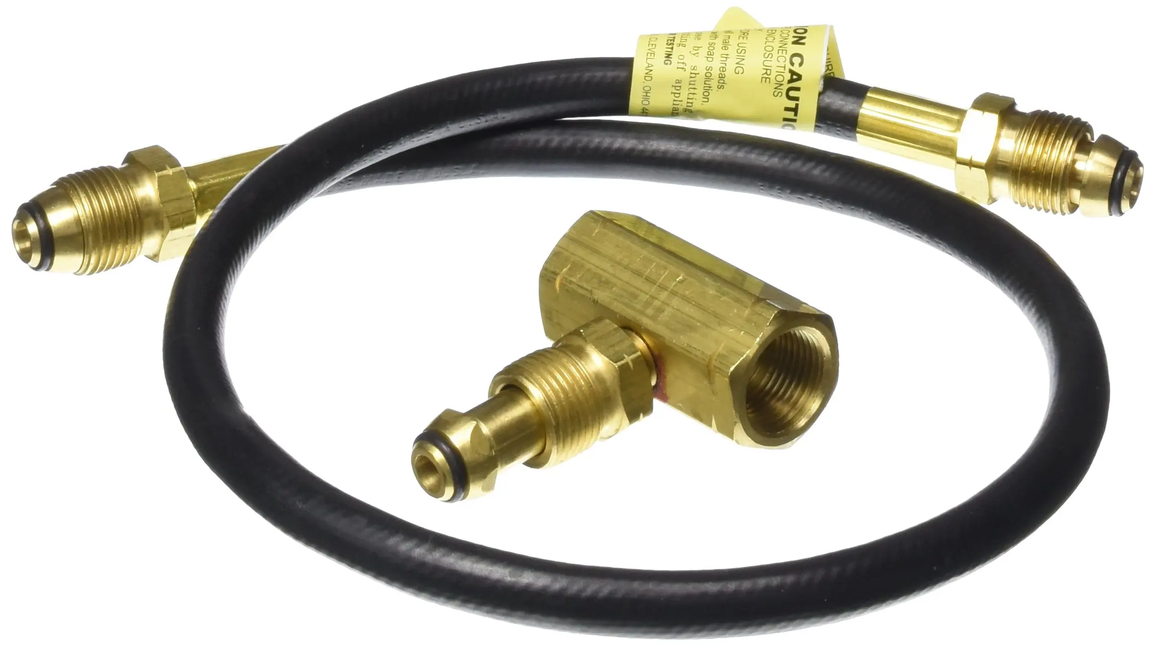 Mr. Heater 2-Tank Hook-Up Kit with Tee and 30-Inch Hose Assembly with P.O.L...