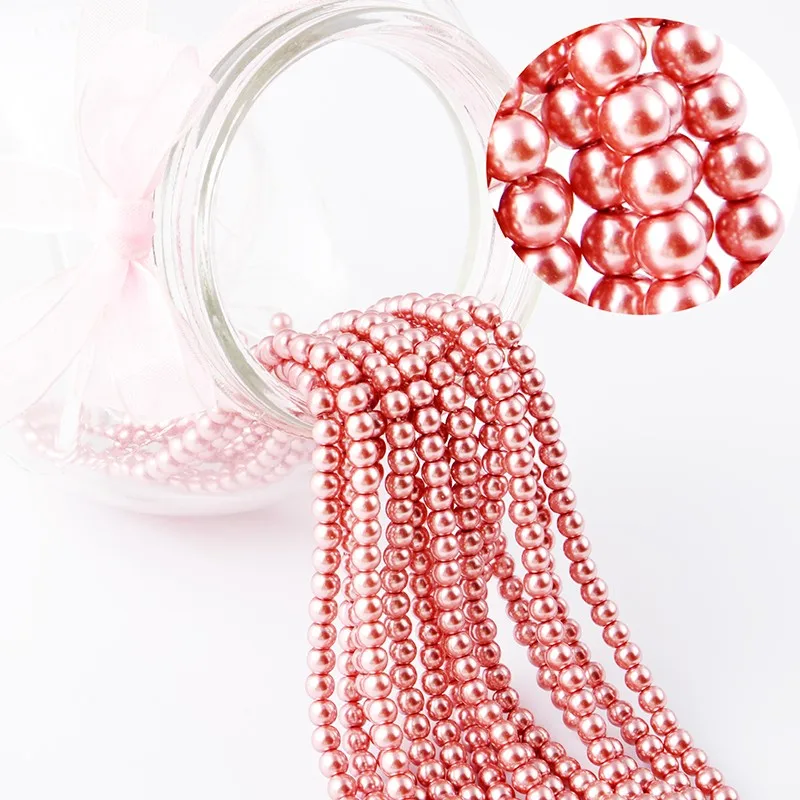 Free Shipping Wholesale High Quality Glass Pearl,Mixed Color Glass