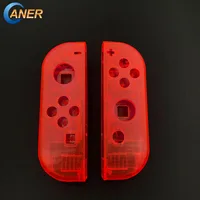 

Ganer Transparent red New Housing Shell Case for Nintendo Switch NS Controller Joy-Con Protection Case Cover Game Console Cases
