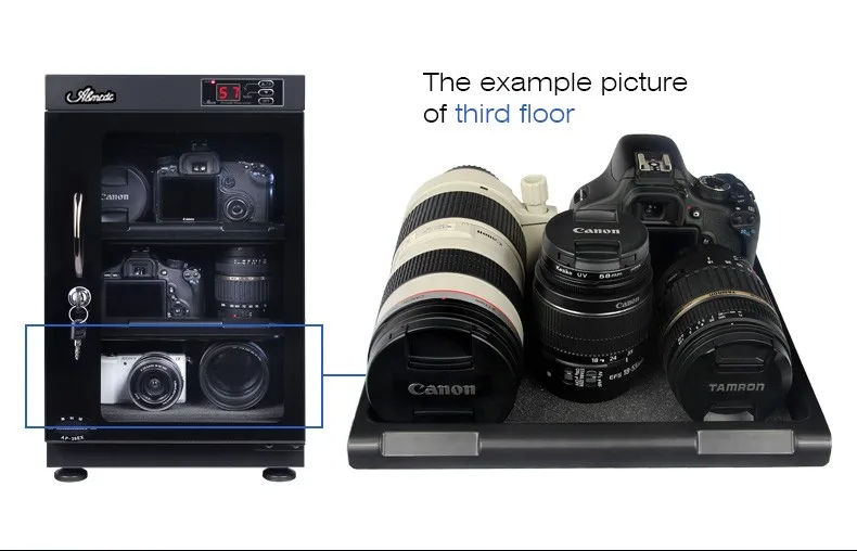 
40L waterproof humidity control storage cabinet for camera dry box 