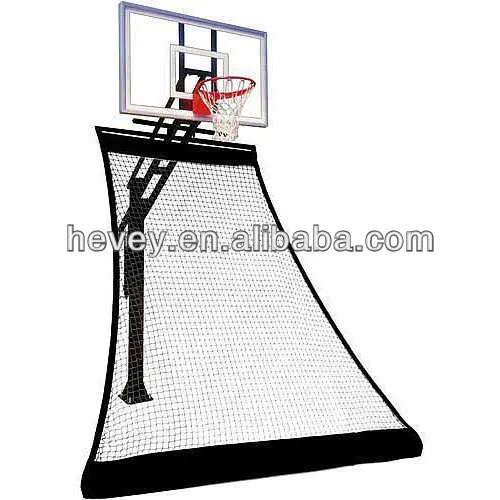 
basketball rolling back net 