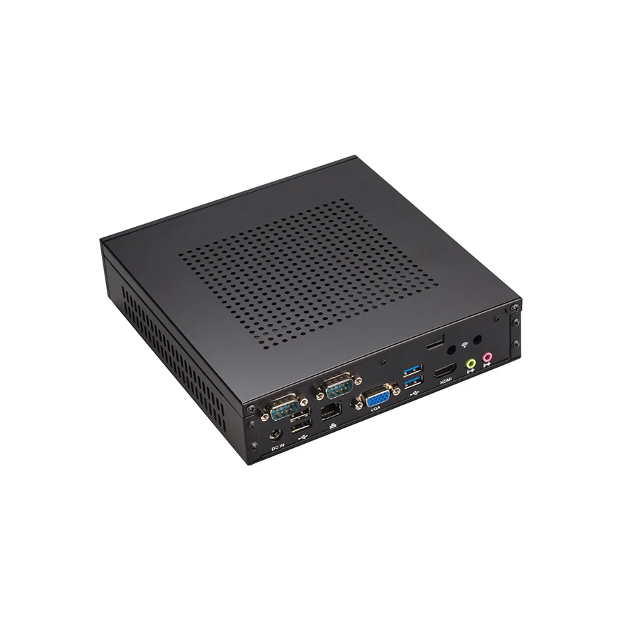 

Fanless Abuntu mini industrial pc x86 with mini pc with vga wifi