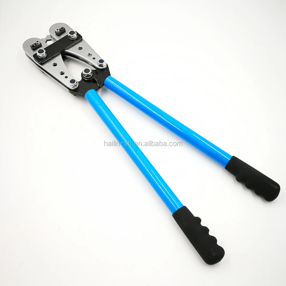 Uốn Tóc Bồng Công Cụ Với 5 Có Thể Tháo Rời 120Mm Dieless Cáp Lug Crimper Cho Đài Loan Loại