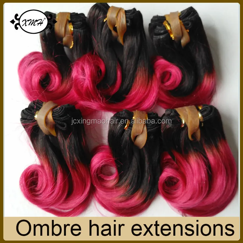 6 8 Short Ombre Hair Extensions Brazilian Body Wave Two Tone