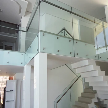 Modern New Interior Stainless Steel Glass Stair Railing Kits - Buy Glass Stair Railing Kits 