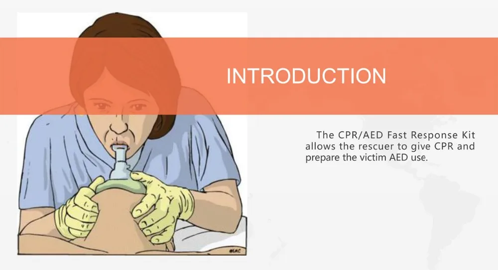 ce iso fda批准的kf435快速cpr响应套件aed袋响应套件,可在紧急情况下