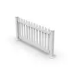 100% virgin Portable safety white pvc picket fence for commercial activities/racing events