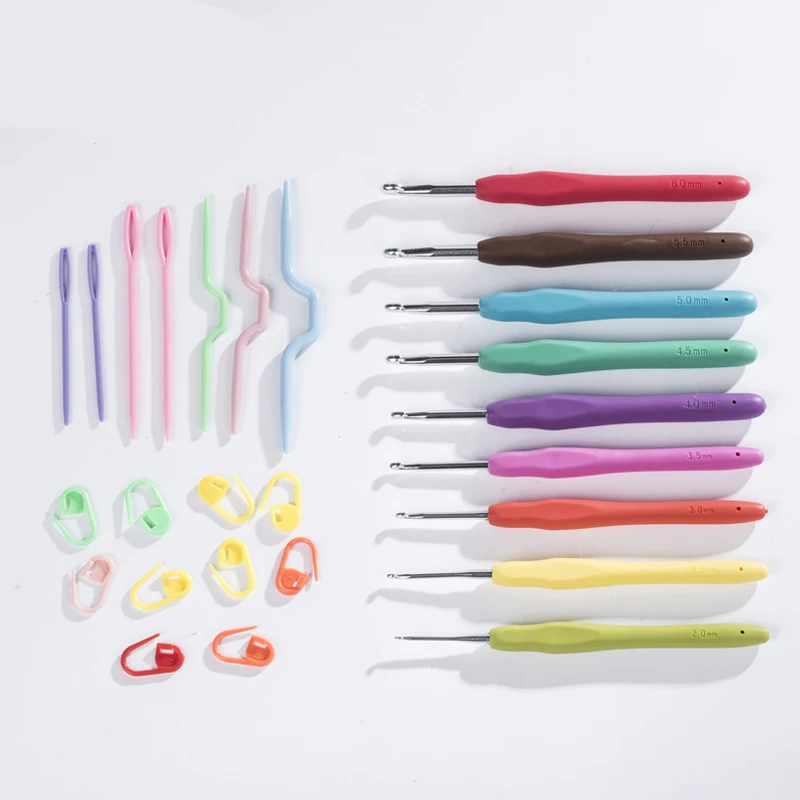 

Colorful Handle Aluminum Crochet Hooks for Knit DIY Craft Loom