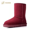 Attractive Design Jtfur wholesale Classic Short Red Wool Suede Kids Winter Boots