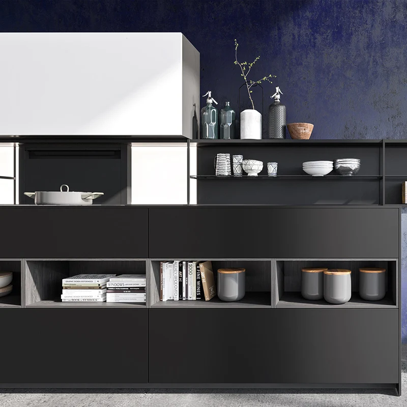 modern modular mini kitchen mdf kitchen cabinet model