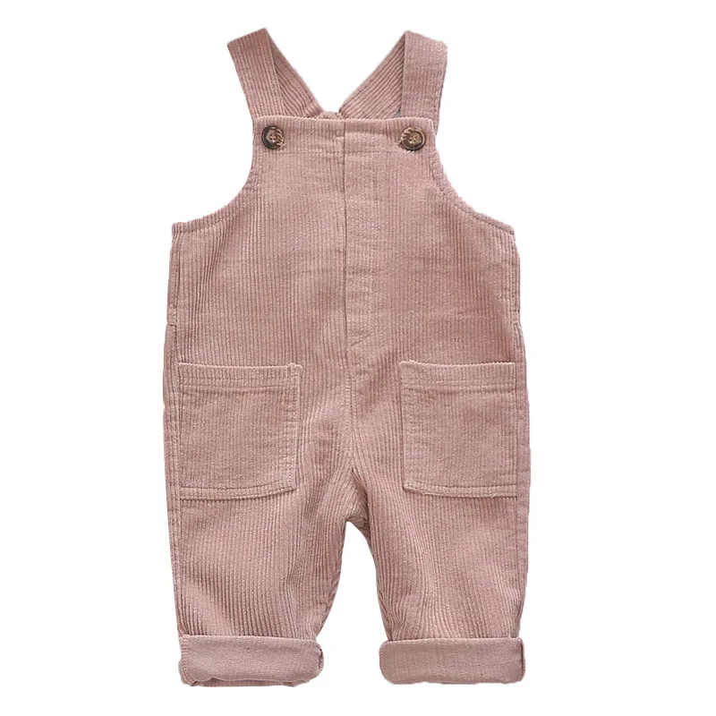 

2019 New Style Baby Boys Girls Clothes Corduroy Pants Kids Overalls, Like picture