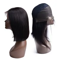 

New Products Brazilian Hair Lace Wigs Virgin Hair 13*4 Lace Front Wig Straight Human Hair Short Bob Wigs