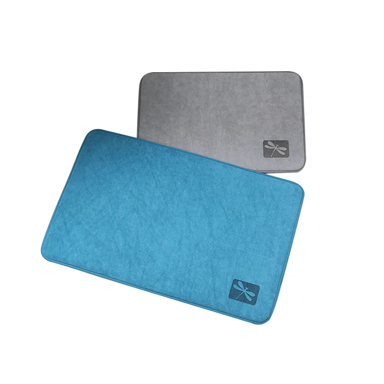 

(CHAKME) Professional Manufacturer Microfiber non-slip bathroom floor Bath non slip mat, Green, red, gray, pink. can be customzied