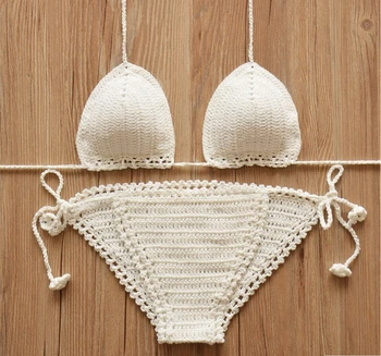 crochet bikini swimsuit