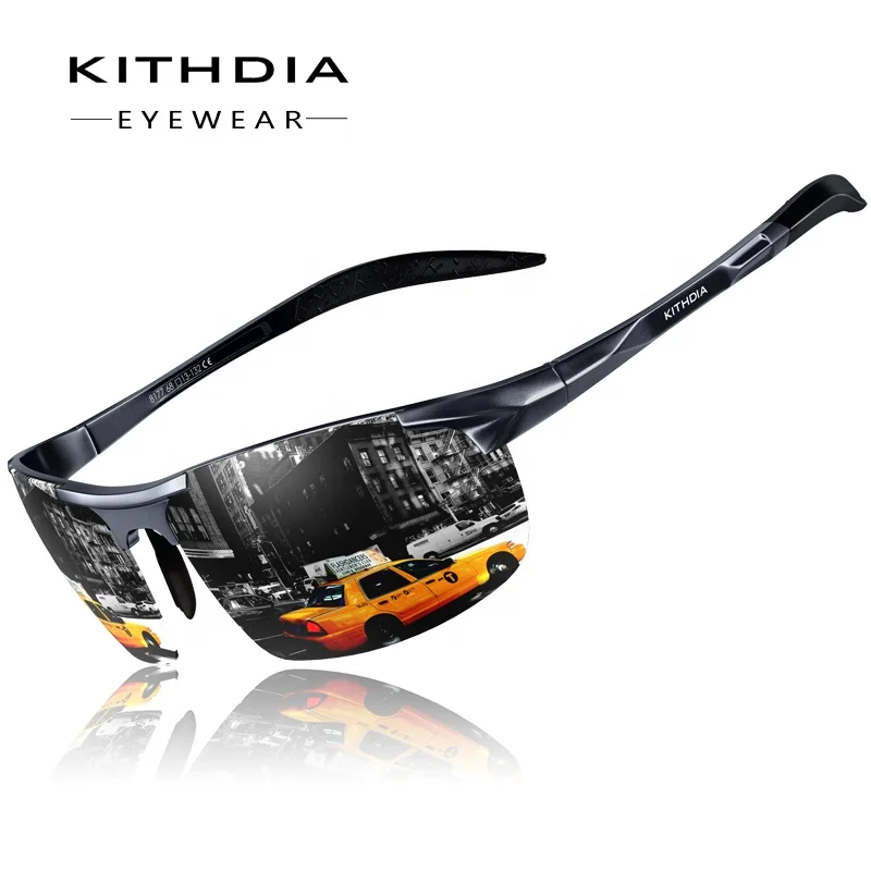 

Kithdia Polarized Mens Sunglasses Aluminum Magnesium Frame Car driving Sunglasses Men Sports For Fishing Golf 8177