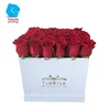 Excellent flower boxes design white cardboard hat square box