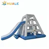 Huale Popular white and blue inflatable water slide for adults and kids for summer fun