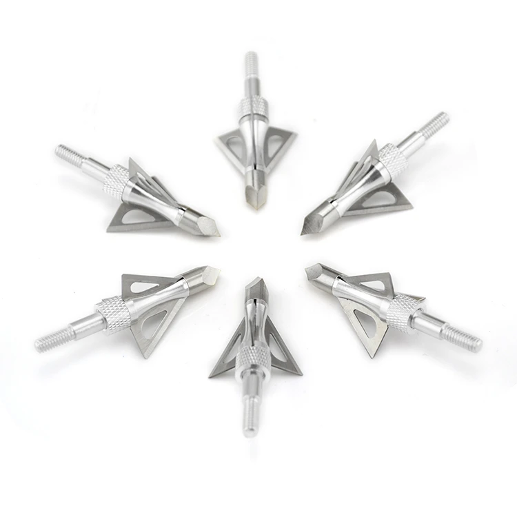 

6pc Packed Stainless Steel Fixed Blade Broadhead 100 Grain