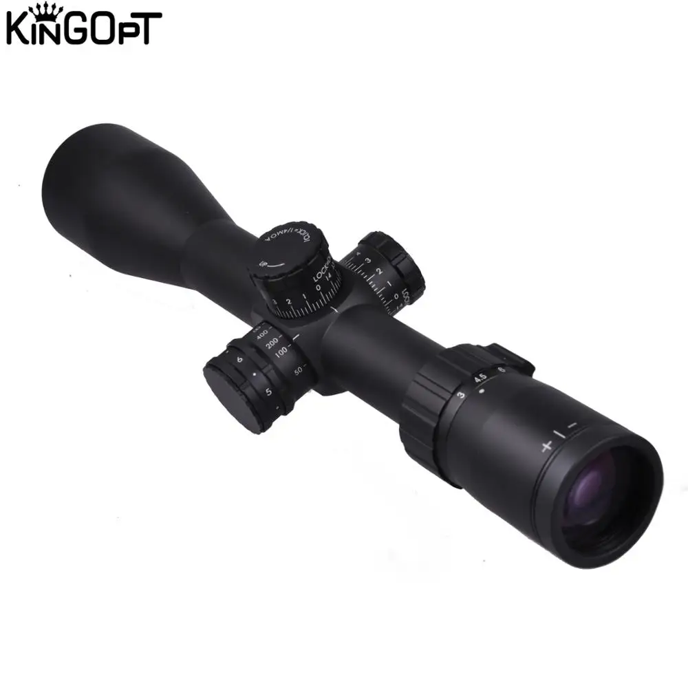 

Kingopt rifle scope hunting scope 3-15x50,30mm tube, red illumination reticle and 1/10 MIL click value for tactical shooting