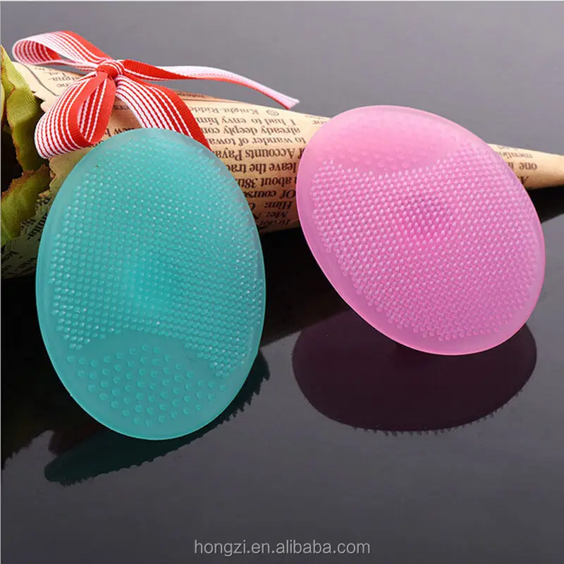 

2020 Facial Exfoliating Brush Infant Baby Soft Silicone Wash Face Cleaning Pad Skin SPA Scrub Cleanser Tool