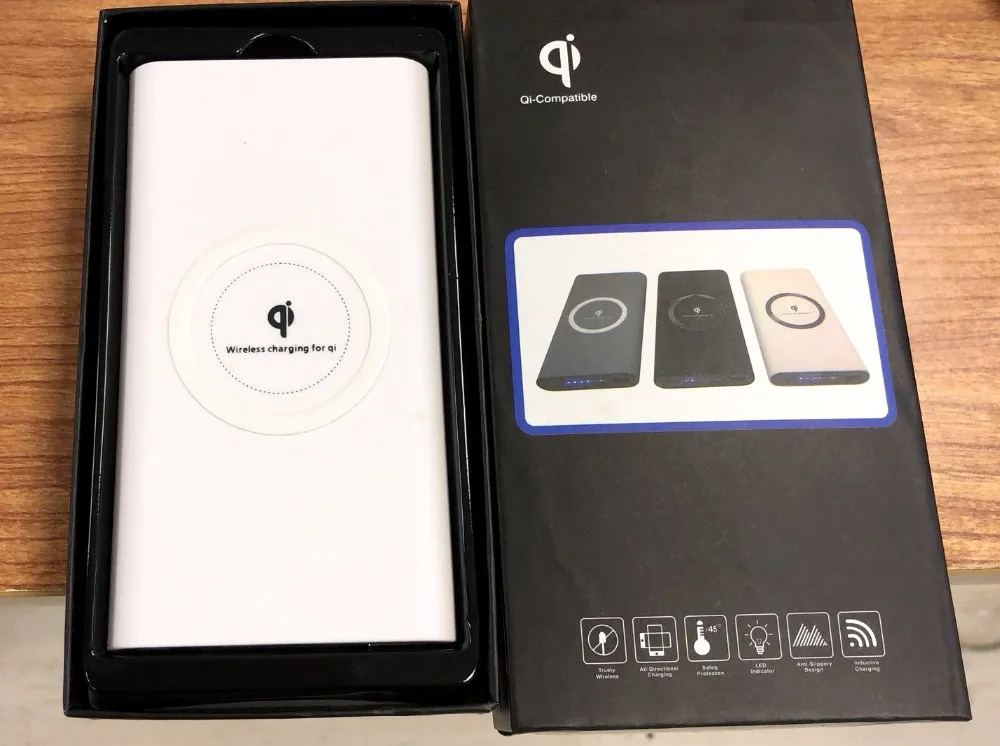 China oem 10000mah 3 in 1 Qi standard portable smart phone wireless charger power bank for iphone 8 8p X Xr Xs max - ANKUX.COM