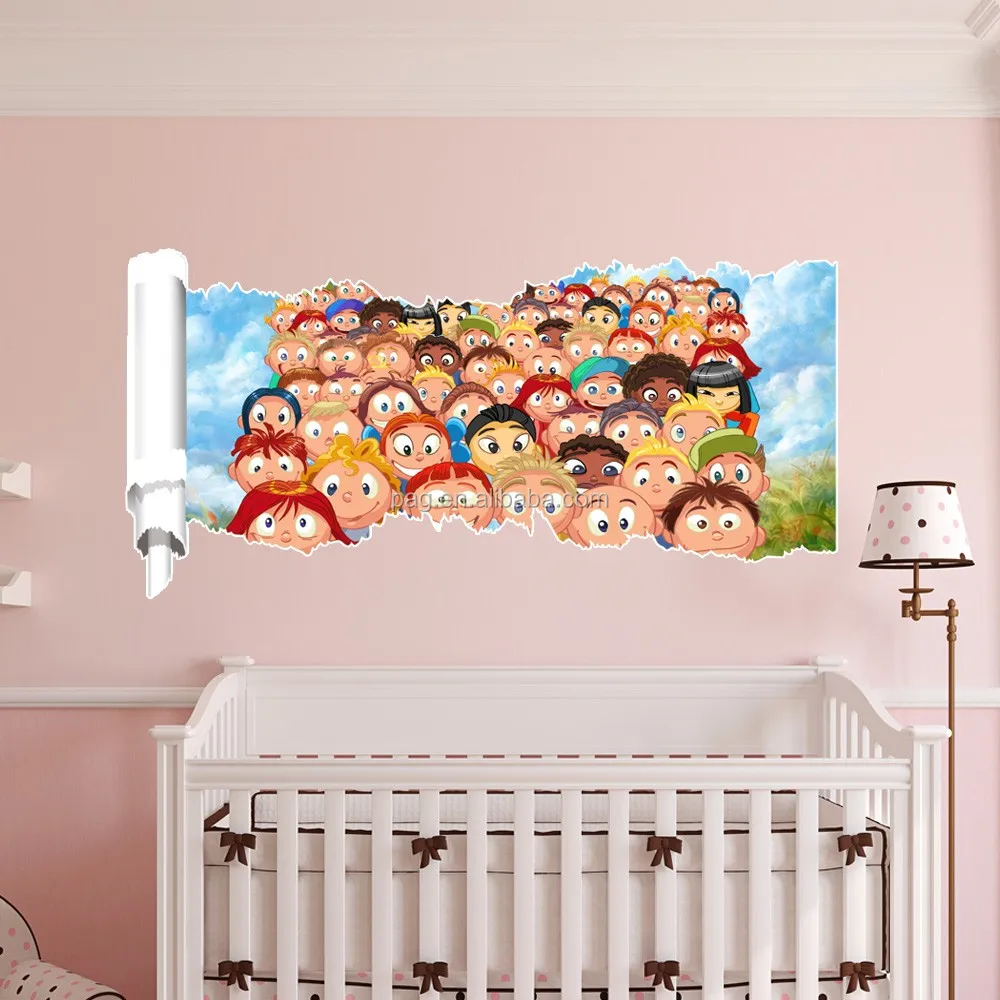 Nieuwste kinderkamer decoratie verwijderbare 3d muur decor sticker ...