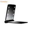 Mini Makeup Mirror Pocket Sized Mirror with Light Portable Cosmetic Folding Pocket Compact for Travel or Outside