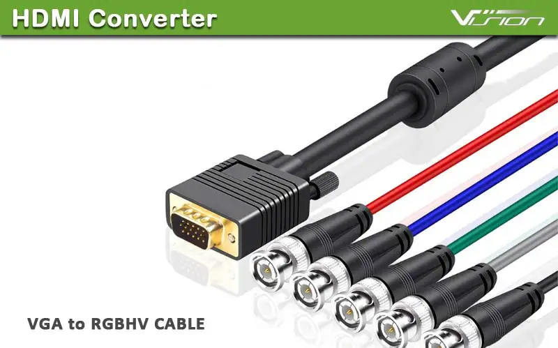 Ft Foot Coax Vga Hd To Bnc Rgbhv Monitor Cable Awg Buy Vga Bnc Rgbhv Cable Vga