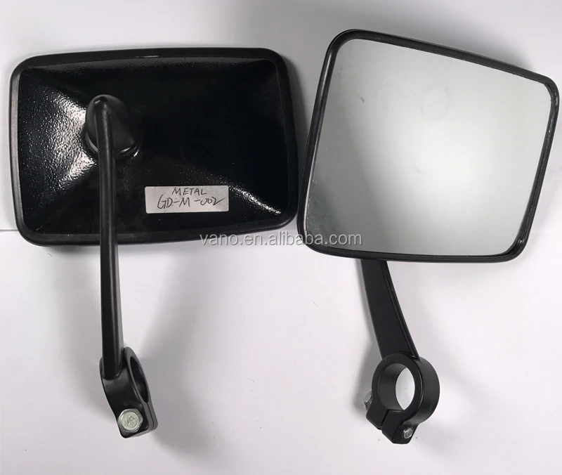 Motorcycle Plastic Black MZ SIMSON Rearview Rear Mirrors