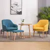 Nordic wooden chair fabric surface sofa