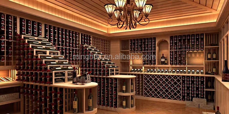 Offer customized design racks for wine cellar cabinet and wine stand (7)