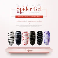 

6 Colors Spider Gel with Paint Design Nail Art Wire Drawing Gel for Line