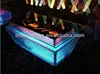 bar table with LED lights,cast iron bar table base