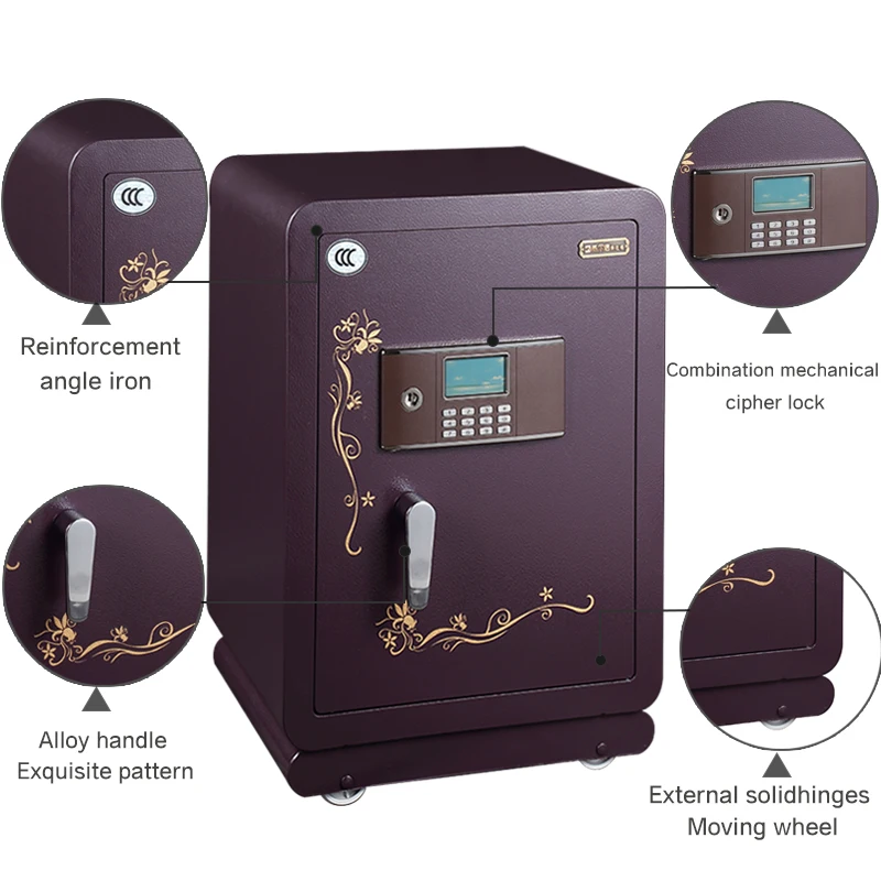 Fireproof Electronic Gun Storage Drop Cash Depository Safe Deposit Box