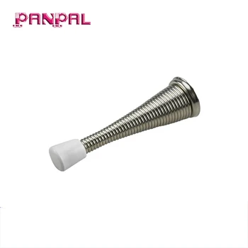 Wall Mounted Flexible Spring Heavy Duty Brushed Nickel Door Stop Buy Door Stop Sprung Stopper Flexible Door Stop Flexible Spring Door Stop Product