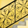 European style house decoration outdoor ornamental wrought iron balcony railing