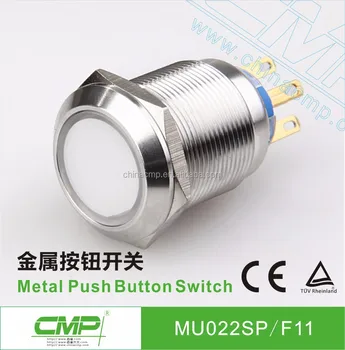 cmp 22mm metal colored push button switch with led indicator lightcmp 22mm metal colored push button switch with led indicator light ip67