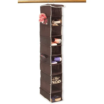 Household 10 Shelves Hanging Shoe Organizer Buy Shoe Organizer Fabric Shoe Organizer Shoe Rack Organizer Product On Alibaba Com