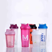 

BPA free plastic protein powder shakers water bottles , 400ML 600ML shaker sports plastic water bottles