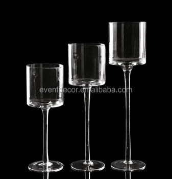 Wedding Round Wine Glass Candle Holder Cheap Wedding Glass Vase