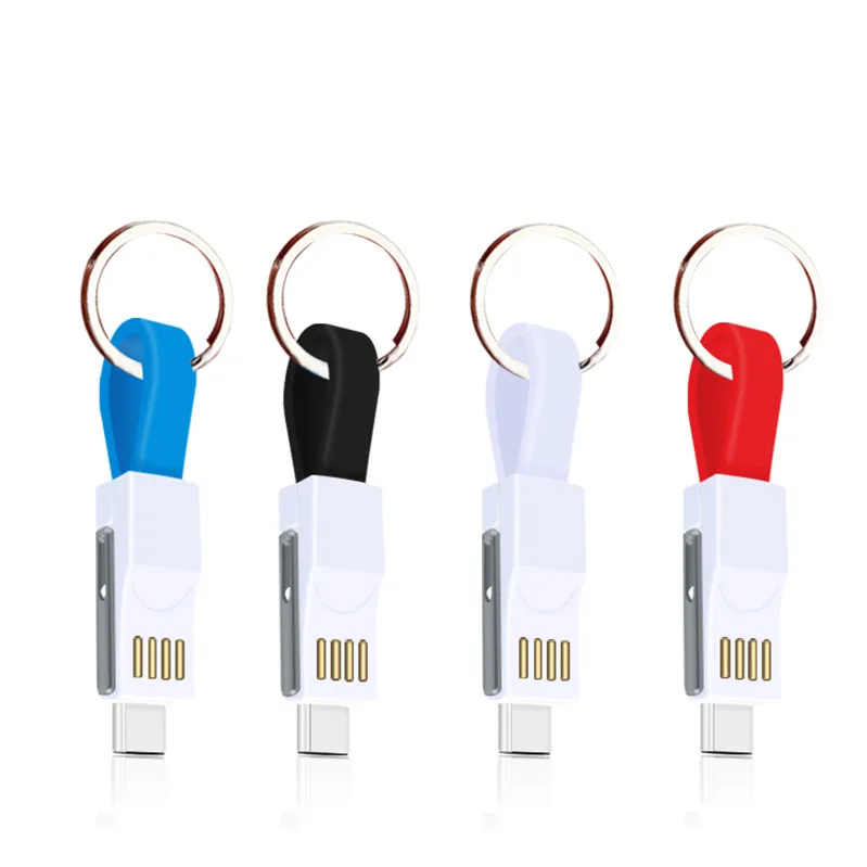 

2 in 1 micro usb cable for android, for iphone usb cable, White;black;red;blue;orange;green
