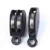 Black cast iron Double pulley /metal lifting pulley