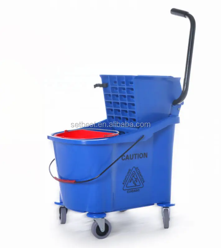Heavy Duty Commercial Side Press Mop Wringer Bucket 35qt Buy Mop