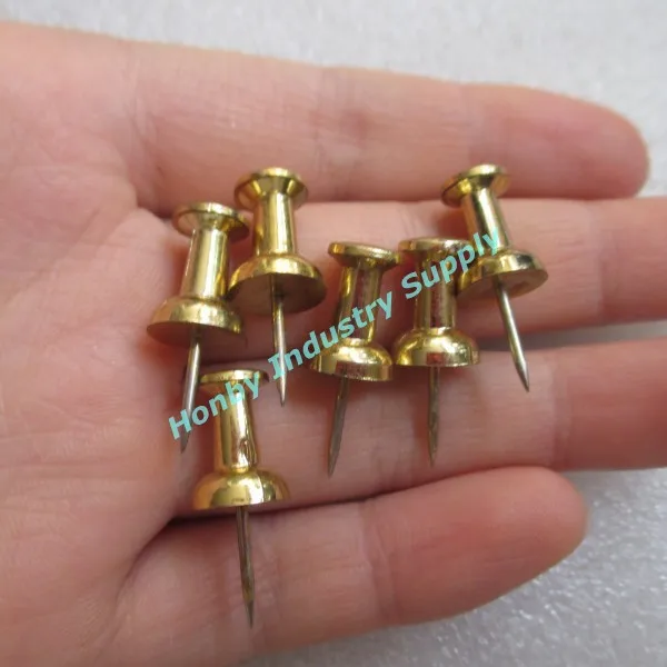 2017,Decorative New Plastic Head Gold Round Push Pins - Buy New Gold ...