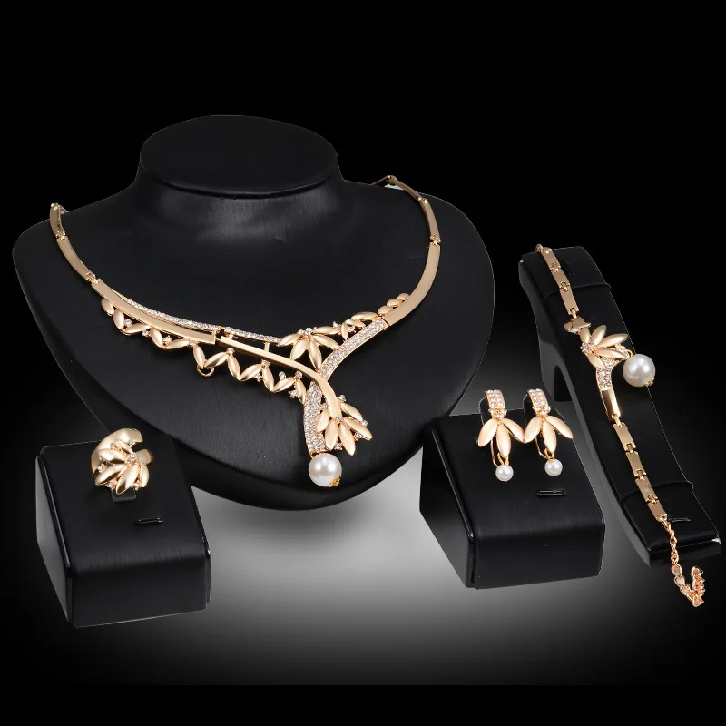 

XSH-5214 china suppliers stainless steel jewelry set, Gold color