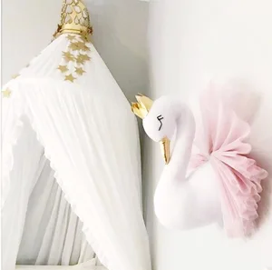 China manufacturer hot sale modern animal heads wall decor animal swan head wall hanging