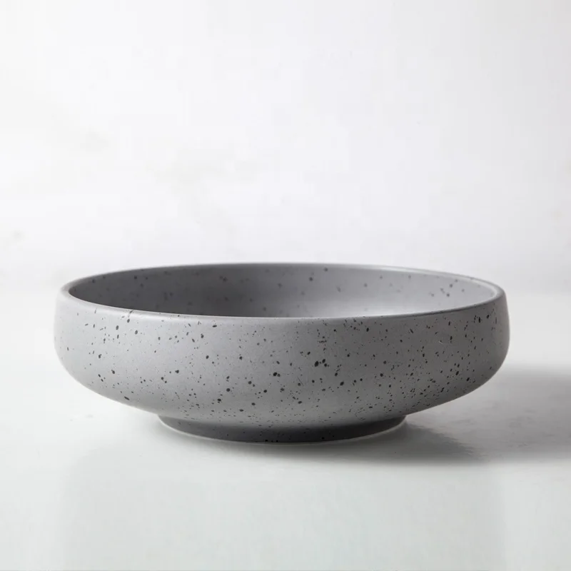 

Japanese Style Made To Order Natural Speckle Ceramic Plates