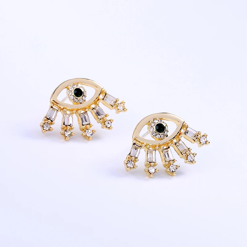 

ed01622c Gold Piercing Jewelry Eye Stud Earrings